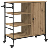 Carrello da Cucina Rovere artigianale 87,5 x 39 x 84,5 cm