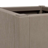 Scatola per Fiori da Giardino Marrone Chiaro 36 x 36 x 35 cm PP