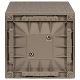 Scatola per Fiori da Giardino Marrone Chiaro 36 x 36 x 35 cm PP