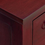 Cassettiera Marrone 45 x 35 x 100,5 cm Legno di Mogano Massello