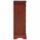 Cassettiera Marrone 45 x 35 x 100,5 cm Legno di Mogano Massello