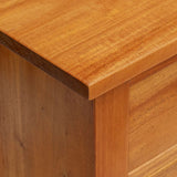Mobile TV Naturale 100 x 40,5 x 46 cm Legno di Mogano Massello
