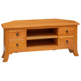 Mobile TV Naturale 100 x 40,5 x 46 cm Legno di Mogano Massello