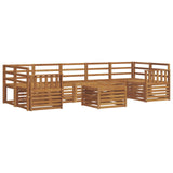 Set divani 8 pcs Naturale Legno di Acacia Massello