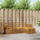 Set di divani da esterno 4 pcs Naturale