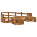Set di divani da esterno 6 pcs Naturale