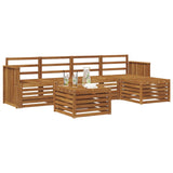 Set di divani da esterno 6 pcs Naturale