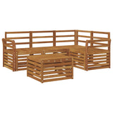Set di divani da esterno 5 pcs Naturale