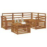 Set di divani da esterno 5 pcs Naturale