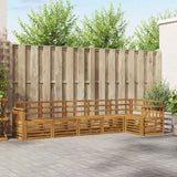 Set divano sezionale 6 pcs Naturale Legno di Acacia Massello