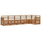 Set divano sezionale 6 pcs Naturale Legno di Acacia Massello