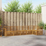 Set divano sezionale 6 pcs Naturale Legno di Acacia Massello