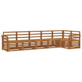 Set divano sezionale 6 pcs Naturale Legno di Acacia Massello