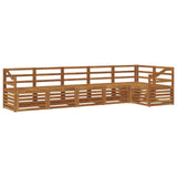 Set divano sezionale 6 pcs Naturale Legno di Acacia Massello