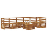 Set divano sezionale 7 pcs Naturale Legno di Acacia Massello