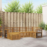 Set divani 6 pcs Naturale Legno di Acacia Massello
