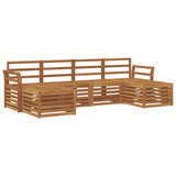 Set divani 6 pcs Naturale Legno di Acacia Massello