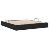 Letto con Contenitore Nero 180 x 200 cm Tessuto