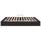 Letto con Contenitore Nero 180 x 200 cm Tessuto