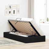 Letto con Contenitore Nero 90 x 190 cm Velluto