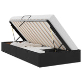 Letto con Contenitore Nero 90 x 190 cm Velluto