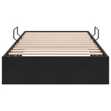 Letto con Contenitore Nero 90 x 190 cm Velluto