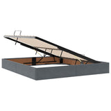 Letto con Contenitore Grigio scuro 180 x 200 cm Velluto
