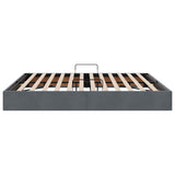 Letto con Contenitore Grigio scuro 180 x 200 cm Velluto