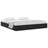 Letto con Contenitore Nero 180 x 200 cm Velluto