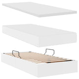 Letto con contenitore e materasso Bianco 90 x 190 cm
