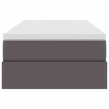 Letto con contenitore e materasso Grigio 90 x 190 cm