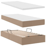 Letto con contenitore e materasso Cappuccino 90 x 190 cm