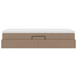 Letto con contenitore e materasso Cappuccino 90 x 190 cm