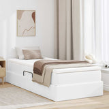 Letto con contenitore e materasso Bianco 90 x 200 cm