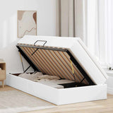 Letto con contenitore e materasso Bianco 90 x 200 cm
