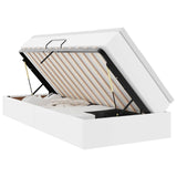 Letto con contenitore e materasso Bianco 90 x 200 cm