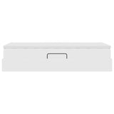 Letto con contenitore e materasso Bianco 90 x 200 cm