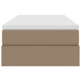Letto con contenitore e materasso Cappuccino 90 x 200 cm