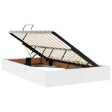 Letto con contenitore e materasso Bianco 120 x 190 cm