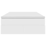 Letto con contenitore e materasso Bianco 120 x 190 cm