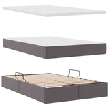 Letto con contenitore e materasso Grigio 120 x 190 cm