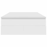 Letto con contenitore e materasso Bianco 120 x 200 cm