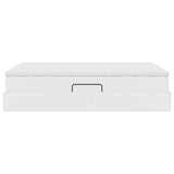 Letto con contenitore e materasso Bianco 140 x 200 cm
