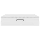 Letto con contenitore e materasso Bianco 140 x 200 cm