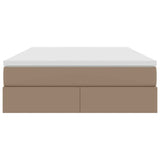 Letto con contenitore e materasso Cappuccino 140 x 200 cm