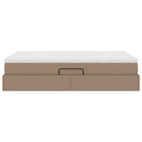 Letto con contenitore e materasso Cappuccino 140 x 200 cm