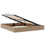 Letto con contenitore e materasso Cappuccino 160 x 200 cm