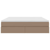 Letto con contenitore e materasso Cappuccino 160 x 200 cm