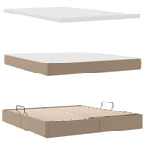 Letto con contenitore e materasso Cappuccino 160 x 200 cm