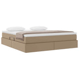 Letto con contenitore e materasso Cappuccino 160 x 200 cm